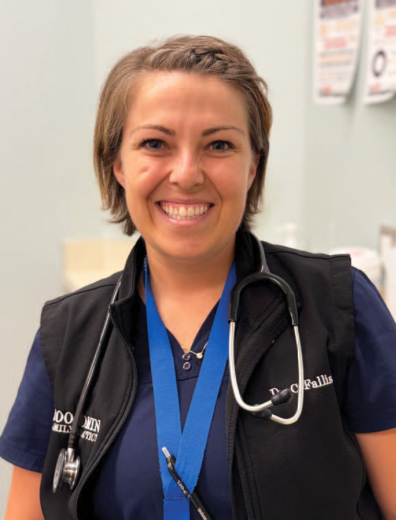 Dr Cara Fallis at the Southeast Integrated Care Centre in Moosomin.