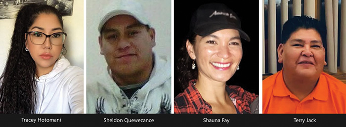 The four victims of the shootings