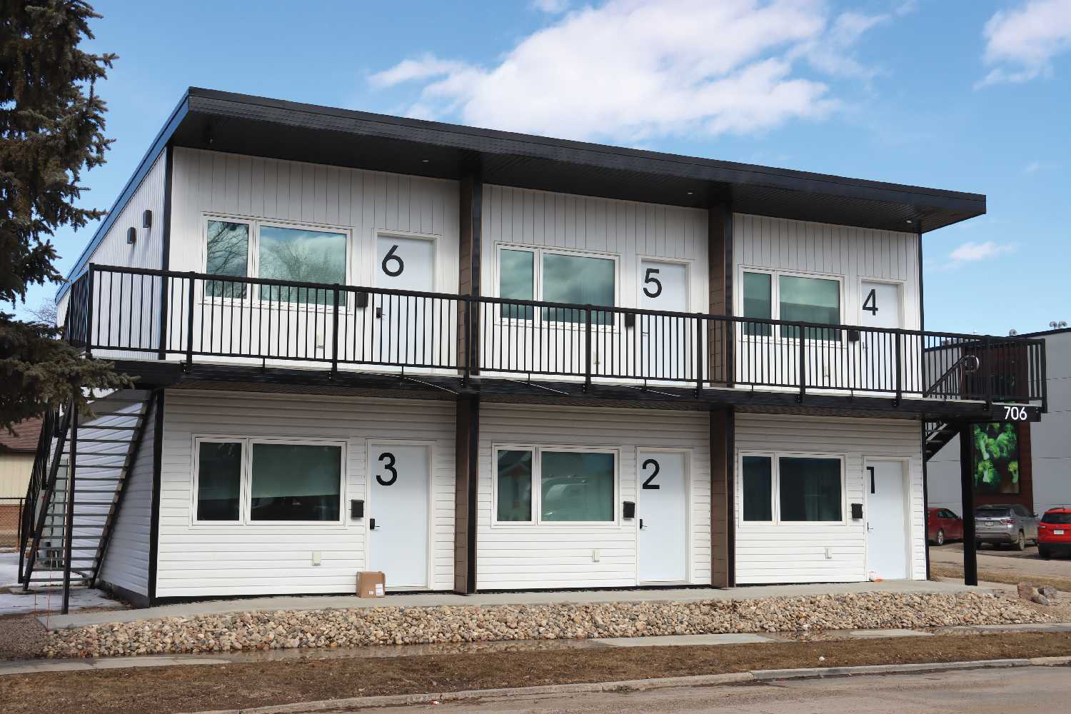 A sixplex that was constructed on Broadway Avenue under the initial incentive.