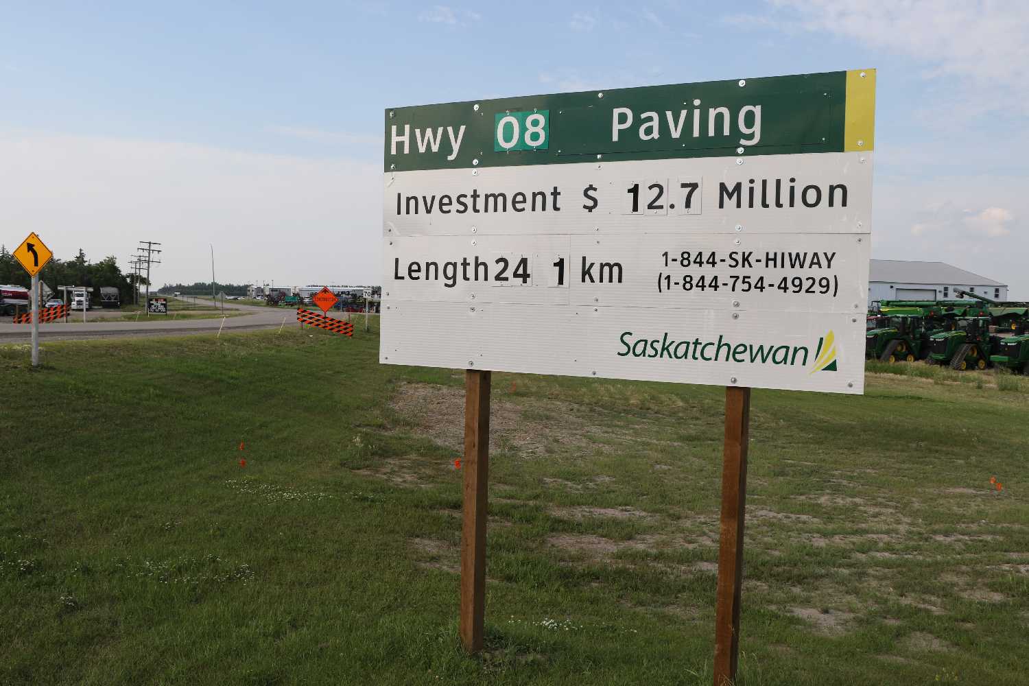 Preparations have been underway on construction of Highway 8 between Moosomin and Rocanville.