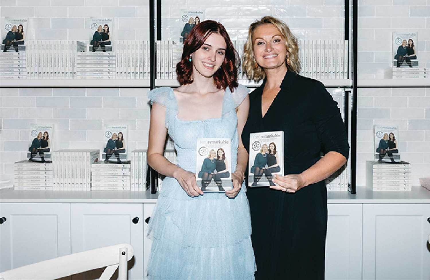 Lydia (left) and Tennille Corbett during a book launch on September 11 in Saskatoon.