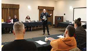 MLA Weedmark gives update to Chamber members before heading into spring session