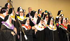 Sisters of The Holy Rock performing in Moosomin as fundraiser for Huntington Society